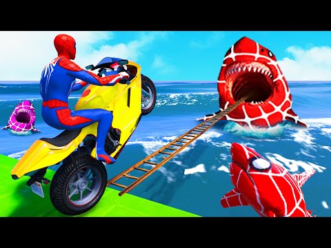 الرجل العنكبوت انقاذ باتمان Spider-Man Rescue batman vs iron man vs venom funny Game GTA 5 superhero