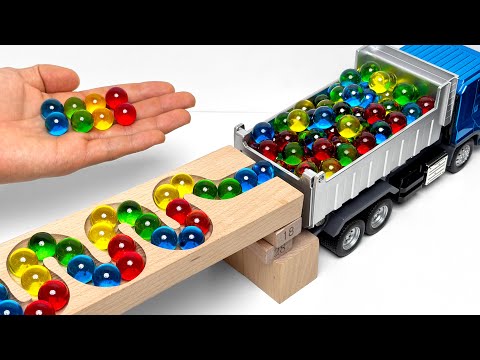 The Best Compilation of Marble Run ASMR Race ☆ HABA Slope, Dump Truck & Garbage Trucks