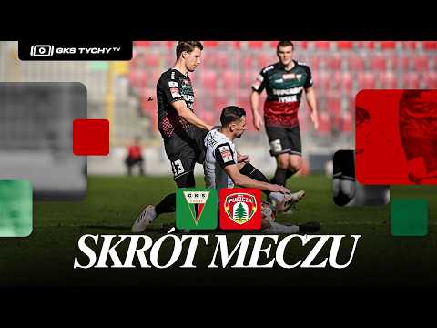 23. kolejka Betclic1Liga: Skrót meczu GKS Tychy - Puszcza Niepołomice 1:2