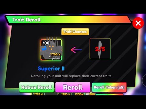 Wasting More Traits On Metal Knight [Anime Adventures]