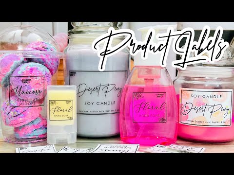 Make Professional Labels at Home!  DIY Product Labels Tutorial!