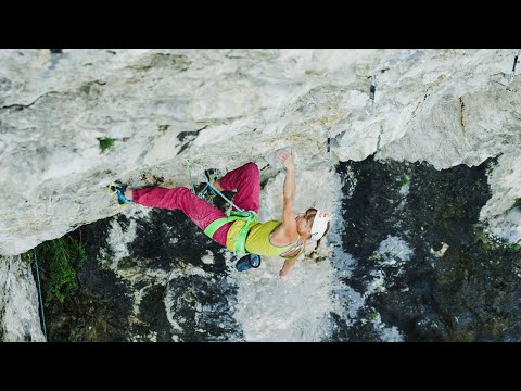 Angy Eiter gets to grips with maiden Madame Ching ascent