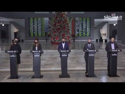 Governo de SP anuncia vacinação contra Covid-19 para janeiro
