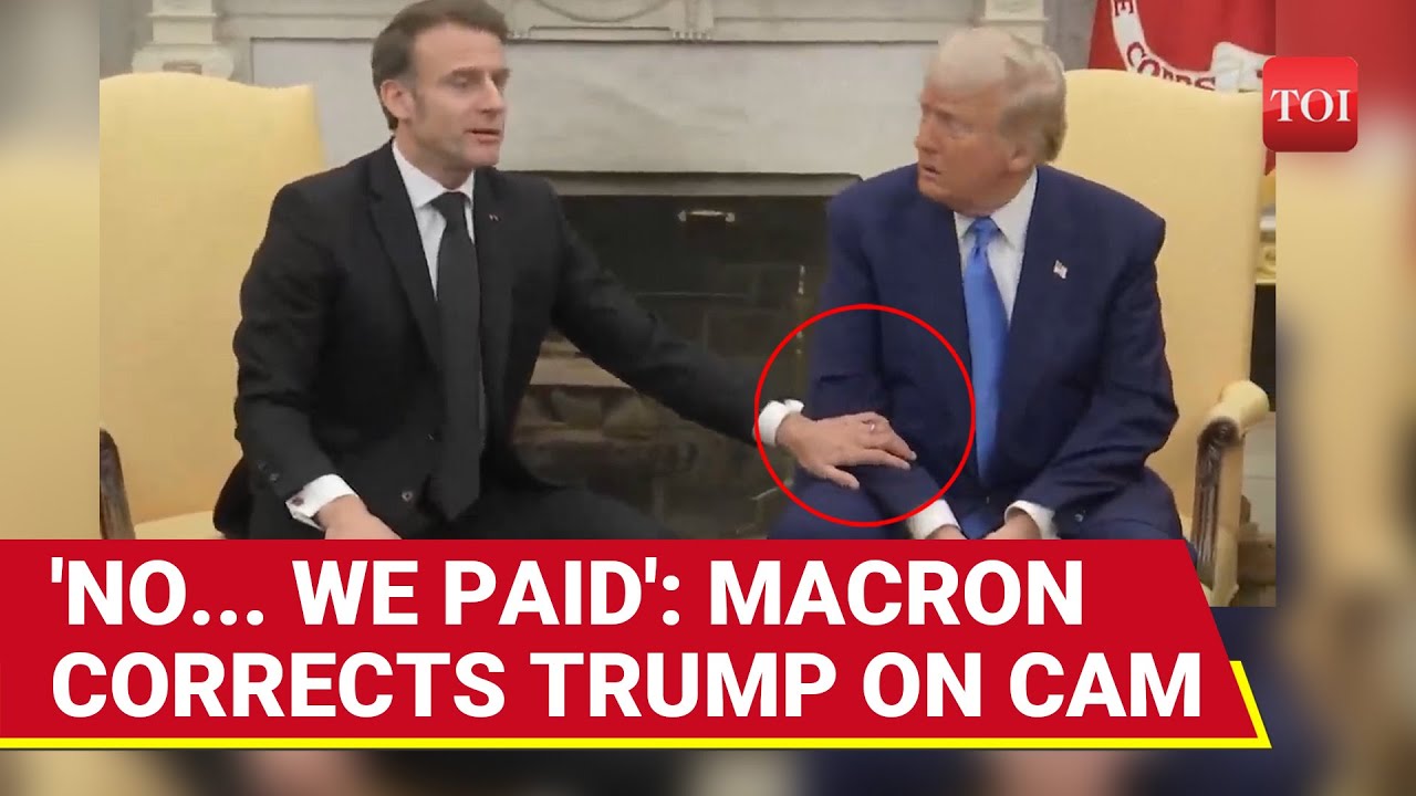 'No, We Paid!': Trump Clashes With Macron Over Ukraine Aid, Russian Assets | FULL WHITE HOUSE EVENT