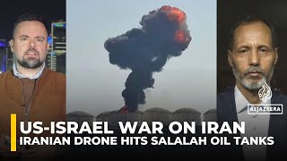 Iranian drone hits Oman’s Salalah oil tanks as Qatar and Saudi Arabia intercept attacks