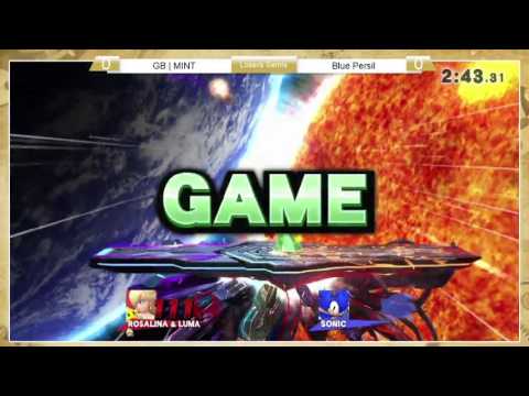 Sm4sh: StP4 - Blue Persil (Sonic) Vs GB | MINT (Rosalina), Losers Semis