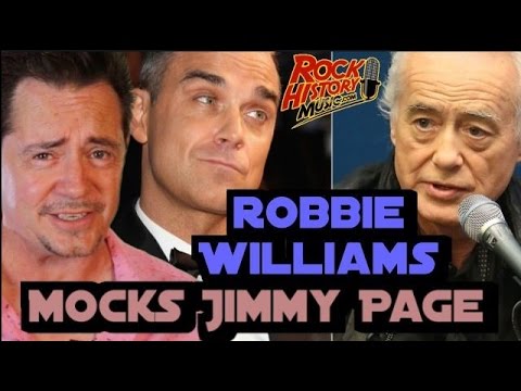 Robbie Williams Mocked Jimmy Page During His Gig in London