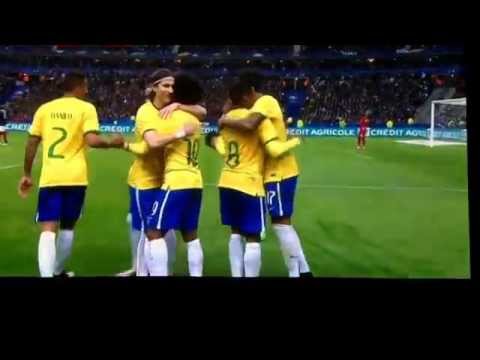 France vs brazil 2015 Luiz Gustavo goal
