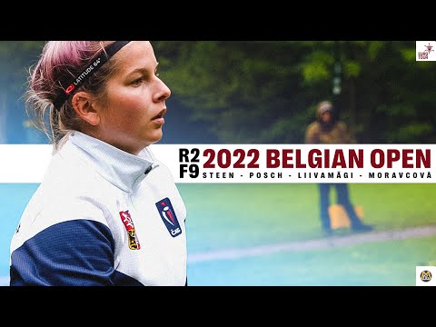 2022 PDGA Euro Tour #9 - Belgian Open | FPO R2F9 Lead Card | Steen, Posch, Liivamägi, Moravcová