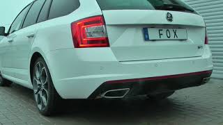 Video: Fox Edelstahl Duplex Komplettanlage ab Kat Skoda Octavia RS TSI Typ 5E