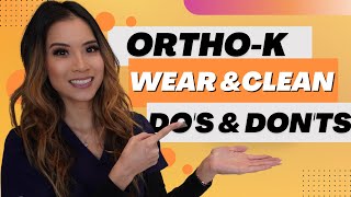 How to clean and care for orthokeratology (ortho-k) lenses and which products to use (English)