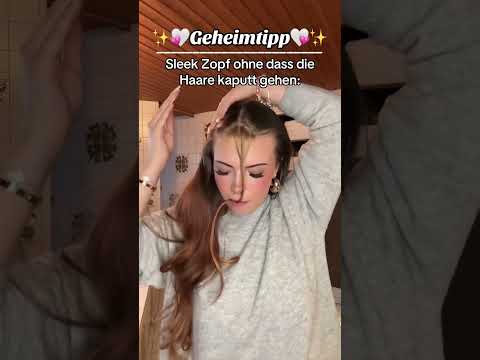 Sleek Zopf Tutorial🧸🤎 Sleek Frisur OHNE GEL & HAARSPRAY!🚨 #frisuren #sleekhair #hairlook #sleek