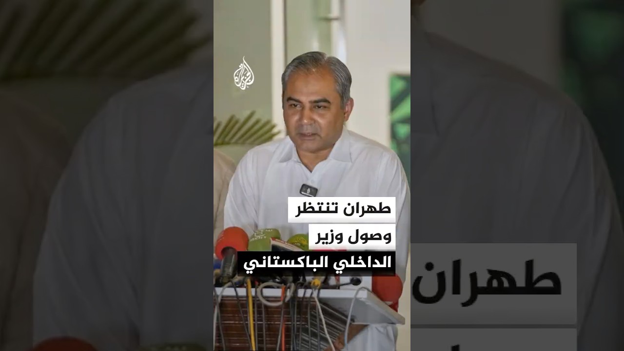 فيديو | السفارة الباكستانية في طهران: وزير الداخلية يحمل رسالة من قائد الجيش إلى المرشد الإيراني
