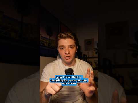 Horrible dropshipping scammer 😭🥀