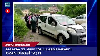 Bafra’da dereler taştı, 13 evi su bastı