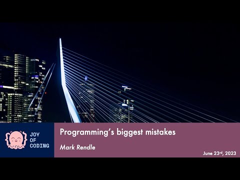 Mark Rendle - Programming's greatest mistakes