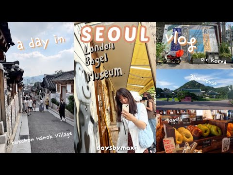 VLOG da Coreia - um dia em Seul | Museu Bagel de Londres, Bukchon Hanok Village, Kalguksu, Blue House 🥯🌲