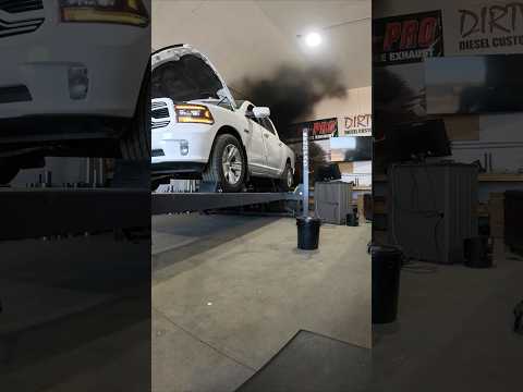ROWDY EcoDiesel ROLLS COAL on the dyno #ecodiesel #ram1500 #dyno