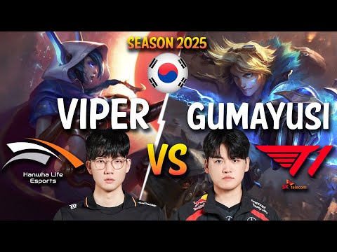 HLE Viper vs T1 Gumayusi - Viper XAYAH vs Gumayusi EZREAL ADC - Patch 15.2 KR Ranked | lolrec