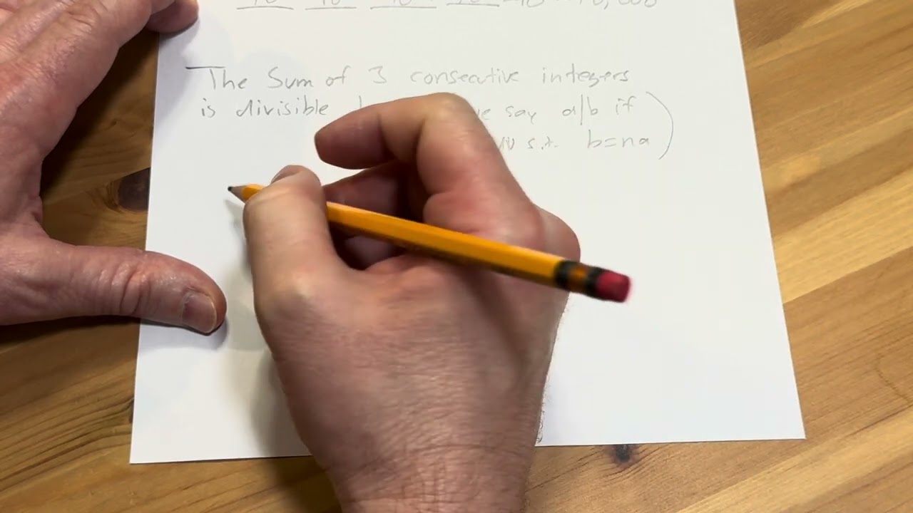 How to Prove that the Sum of Three Consecutive Integers is Divisible by 3