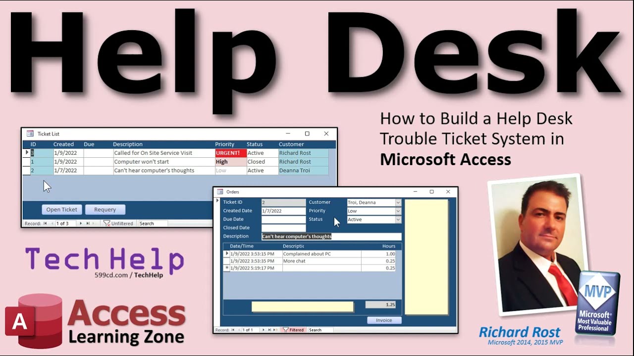 How to Build a Microsoft Access Help Desk Trouble Ticket Database System