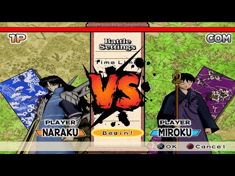 Naraku vs Miroku - InuYasha: Feudal Combat