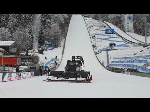 Eine Sprungschanze der Vierschanze Turnier 2020-2021/ in Bisch&ouml;fen, &Ouml;sterreich/Austria