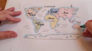 Continents Educational geography teaching resource