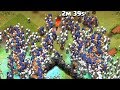 Clash of clans - 300 witches and 300 dragons raid.