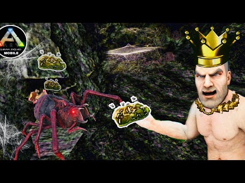 COMO DOMAR EL MEJOR DINO PARA LAS CUEVAS/ARK MOBILE/araneo