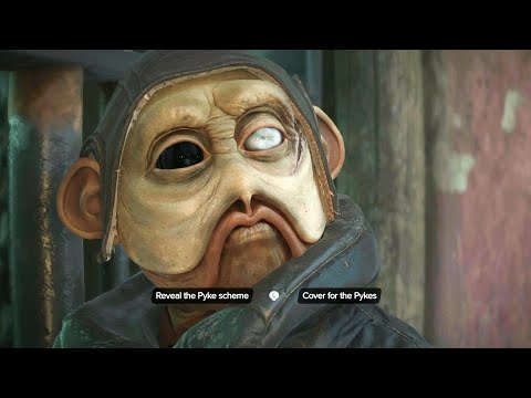 Star Wars Outlaws - Choosing to Reveal the Pyke Scheme Vs Cover for Them (Money Drop Mission)