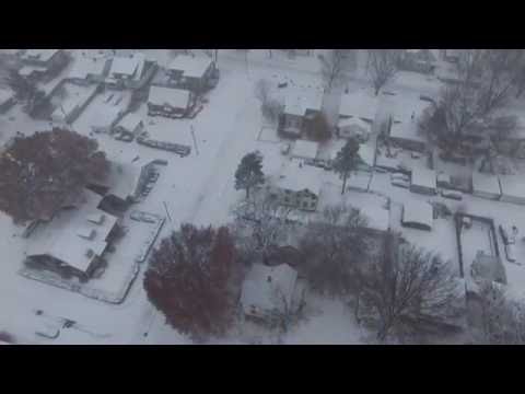 Snowfall Over Davenport Iowa