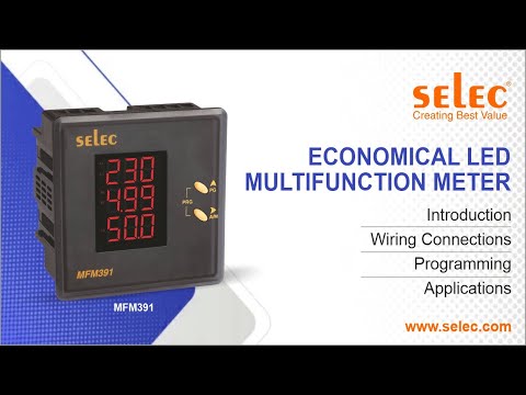 Selec multifunction metermfm391, for industrial