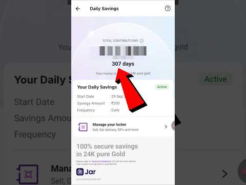 Phonepe Daily Savings after 307 days