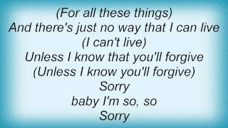 Justin Guarini - Sorry Lyrics