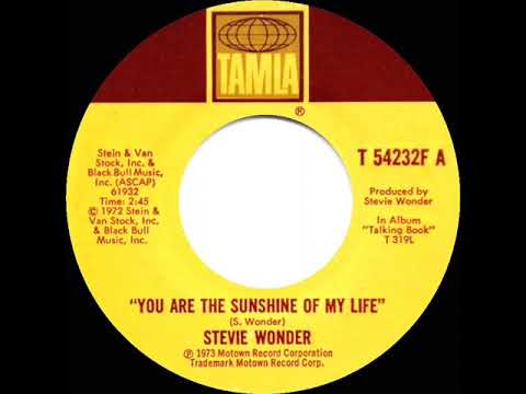 1973 HITS ARCHIVE: You Are The Sunshine Of My Life - Stevie Wonder (a #1 record--stereo 45 version)