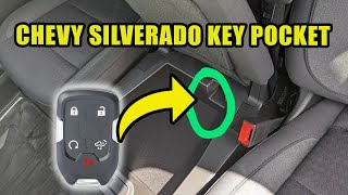 2019-2022 Chevy Silverado Key Fob Transmitter pocket Location