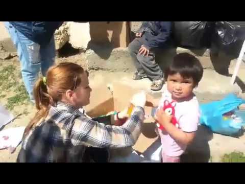 Iepurașul de Paști în vizită la Pușcași, județul Vaslui