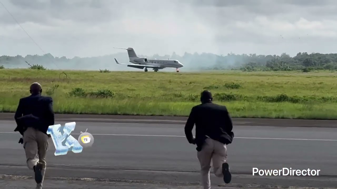Presidential Jet Suffers Landing Gear Issue at RIA, Boakai Unhurt