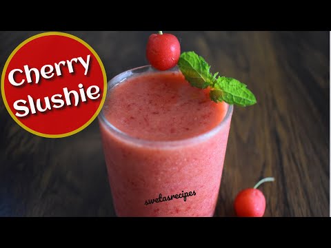 Cherry Slushie | Cherry Slush | Cherry Smoothie Recipes | How To Make Cherry Smoothie