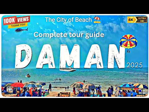 Daman 2025 | Jampore Beach, Devka Beach, Moti Daman Fort | Best places to visit in Daman | 4K Vlog