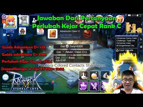 Perlukah Cepat2 Naik Ke Adventure Rank C ? Ragnarok M ( Disertai Komplit Quest Adv Rank D & C ) Video