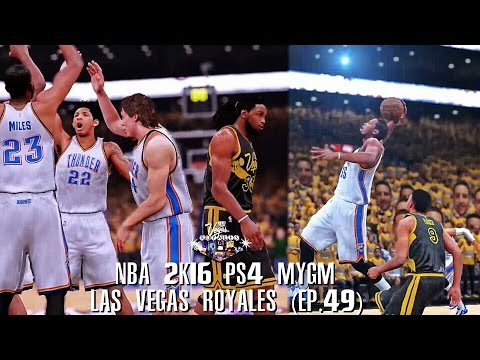 NBA 2K16 PS4 Las Vegas MYGM - PLAYOFF REMATCH VS THUNDER!!! (EP.49)