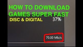 "HOW TO INSTALL GAMES FASTER ON XBOX ONE" - Disc & Digital *2017*