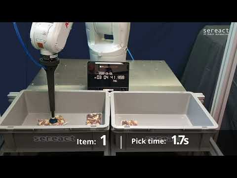 Highly efficient Pick and Place with Sereacts AI Software | Speed Picking
