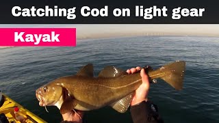 preview picture of video 'Kayak Fishing - Kayak Sea Fishing for Cod on Light Gear at Redcar UK - GoPro'