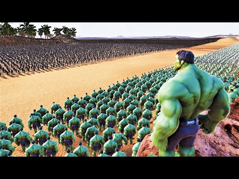 1,000,000 HULK vs 1,000,000 THANOS - Ultimate Epic Battle Simulator 2 UEBS 2