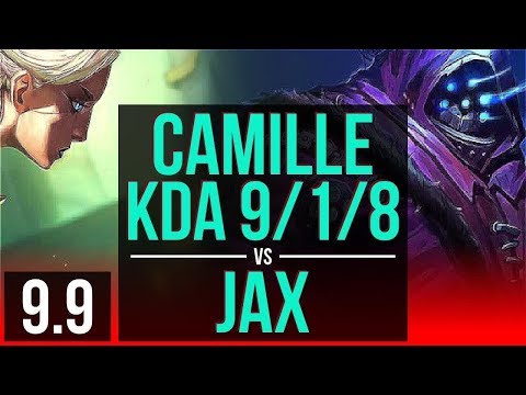 CAMILLE vs JAX (TOP) | KDA 9/1/8, Godlike | Korea Challenger | v9.9