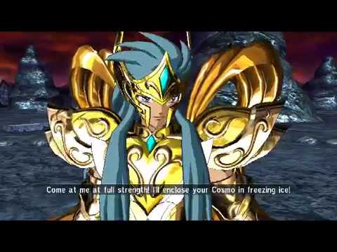 Leo Aiolia (Gold Cloth) vs Aquarius Camus (God Cloth)