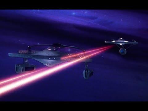 Star Trek space battle of the Mutara Nebula. The USS Enterprise vs USS Reliant. The Wrath of Kahn